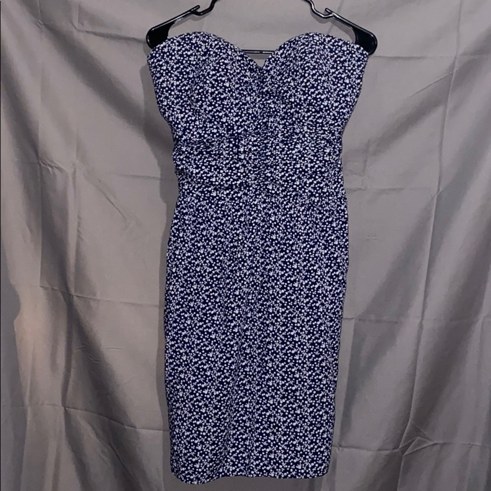 Strapless summer dress.